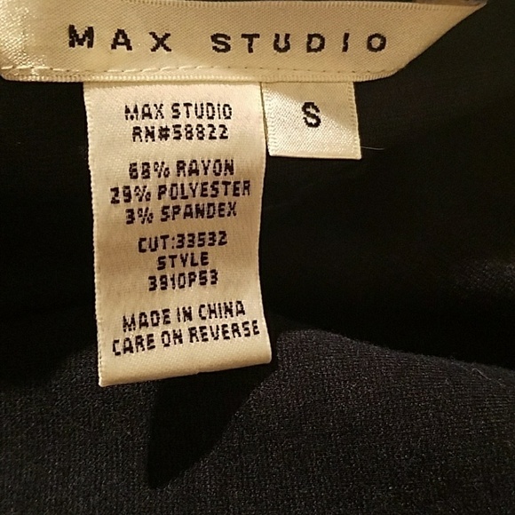 Max Studio 3/4 sleeve a-line navy dress S - Picture 3 of 4